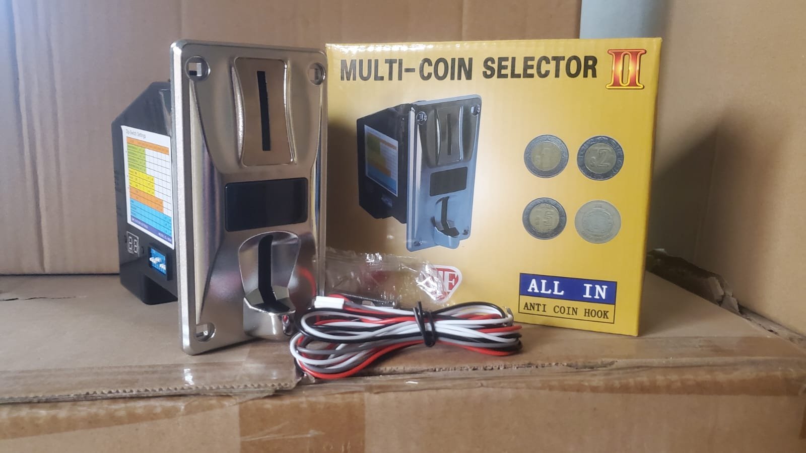Monedero Electrónico Multi Moneda Todo en Uno para Arcade y Tragamonedas